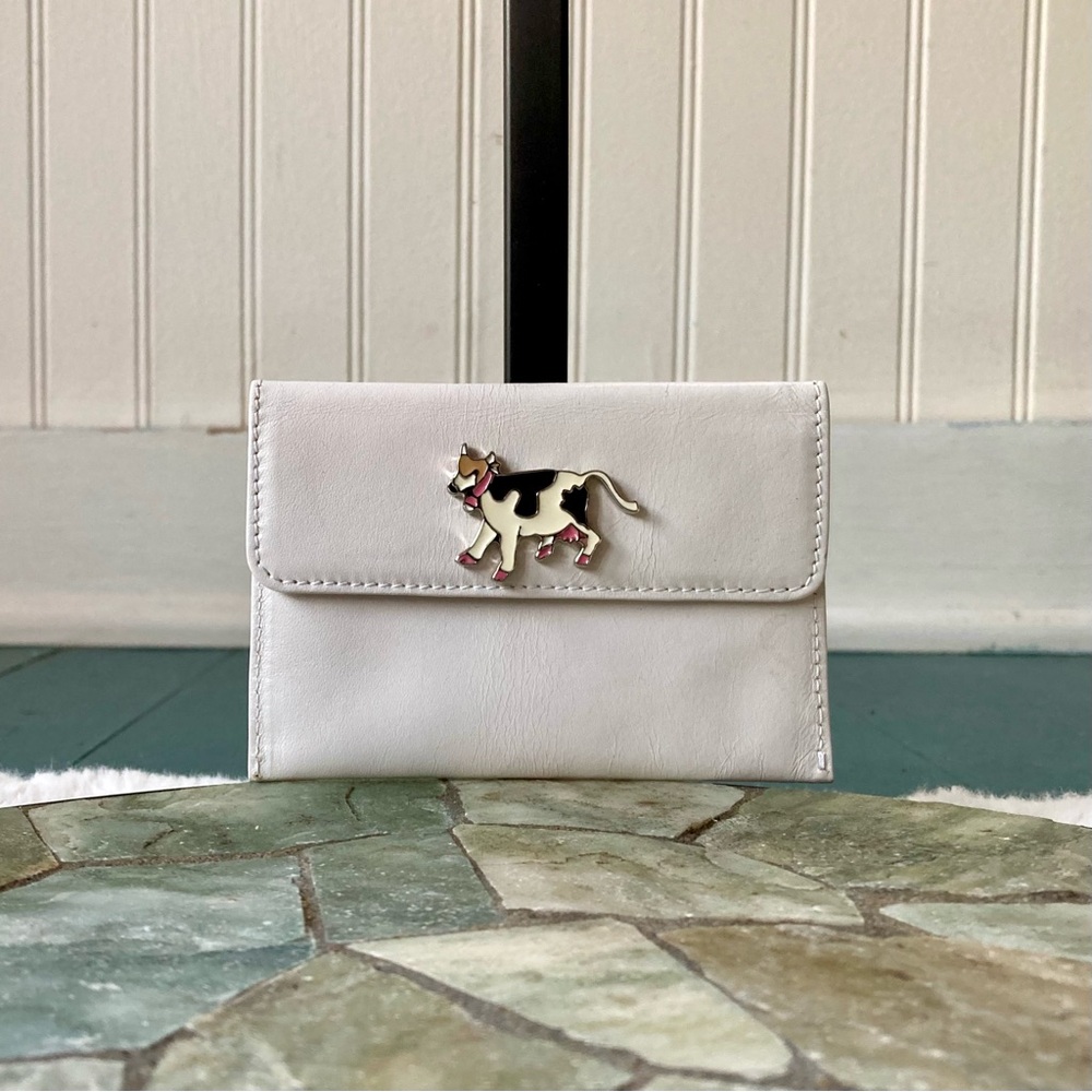 Marc Jacobs RARE Vintage Y2K Cow Leather Card Holder White